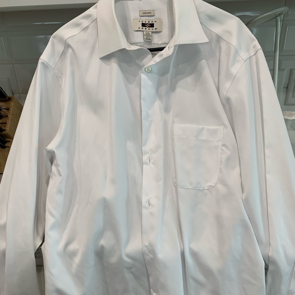 Joseph Abboud white dress shirt worn once